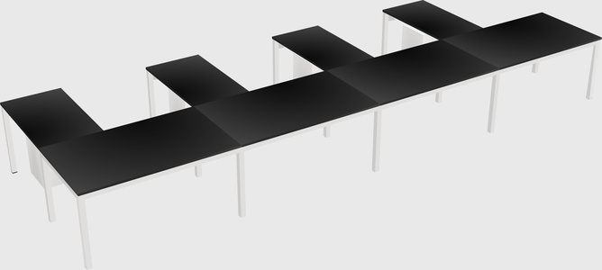L-shaped desk