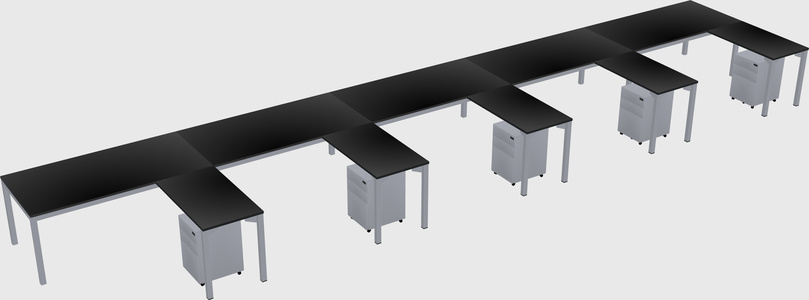 L-shaped desk