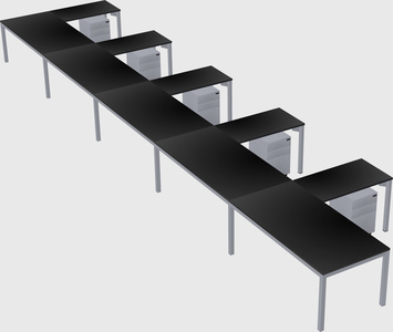 L-shaped desk