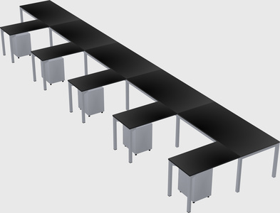 L-shaped desk