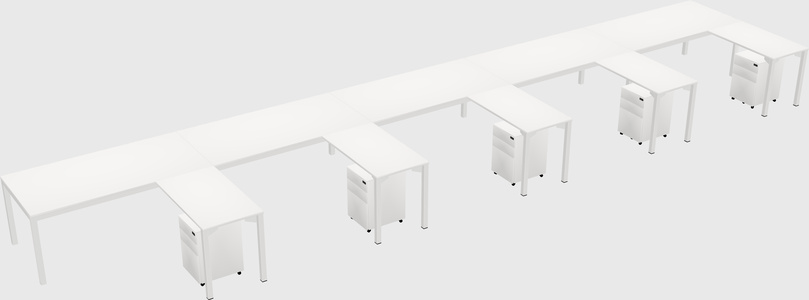 L-shaped desk