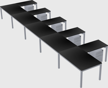 L-shaped desk