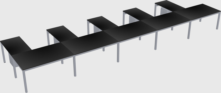 L-shaped desk