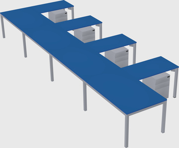 L-shaped desk