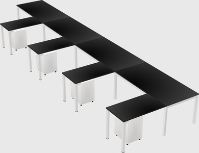 L-shaped desk