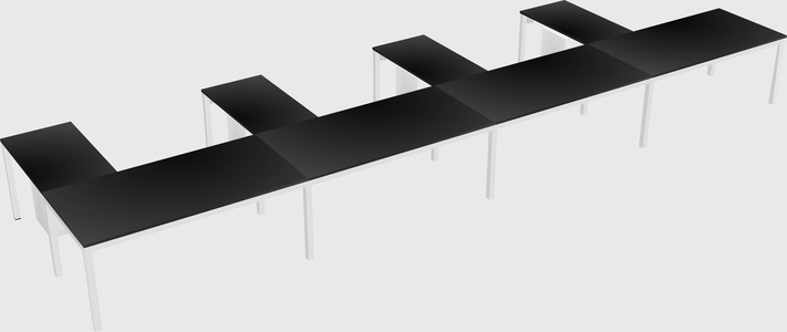 L-shaped desk