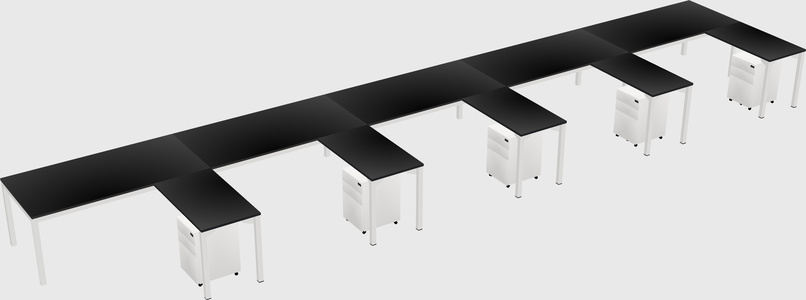 L-shaped desk