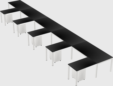 L-shaped desk