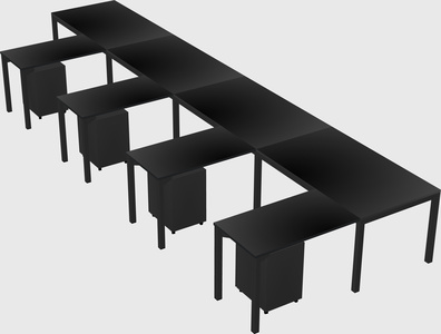 L-shaped desk