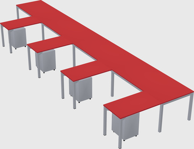 L-shaped desk