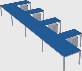 L-shaped desk