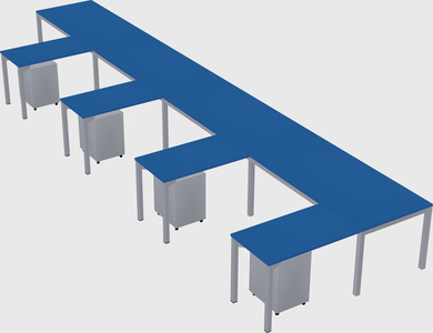 L-shaped desk