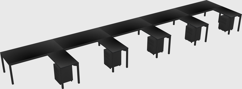 L-shaped desk