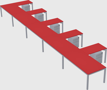 L-shaped desk