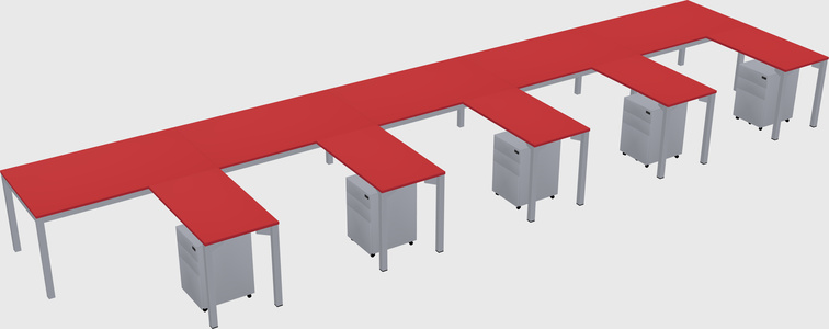 L-shaped desk