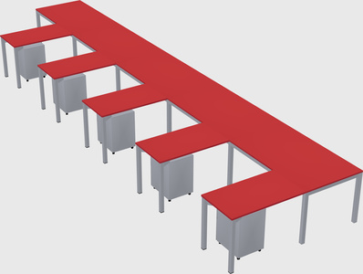 L-shaped desk