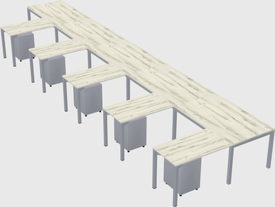 L-shaped desk