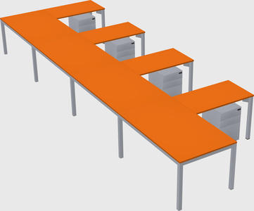 L-shaped desk