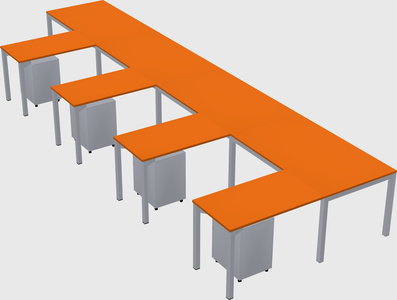 L-shaped desk