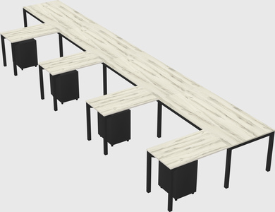 L-shaped desk