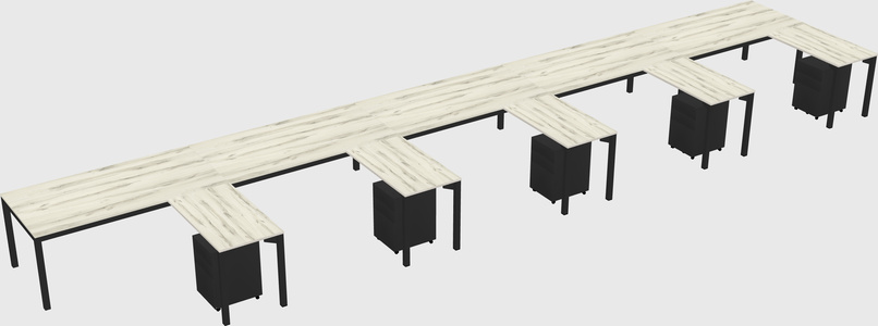 L-shaped desk