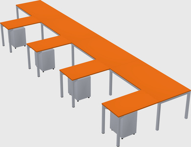 L-shaped desk