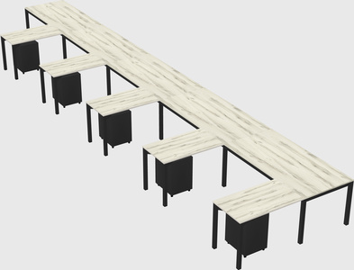 L-shaped desk