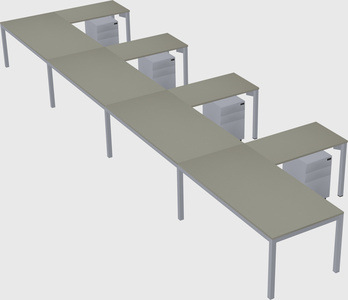 L-shaped desk