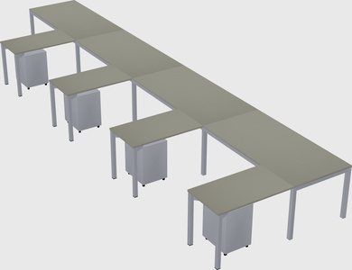 L-shaped desk