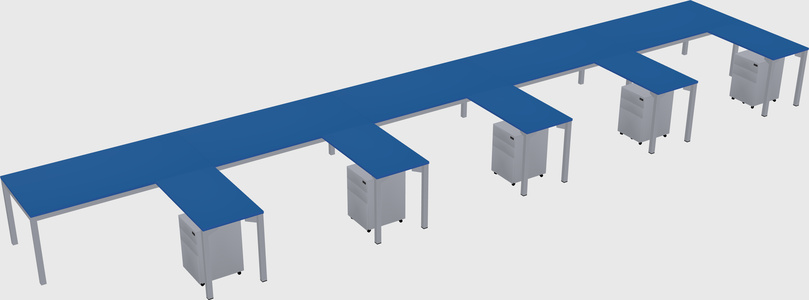L-shaped desk