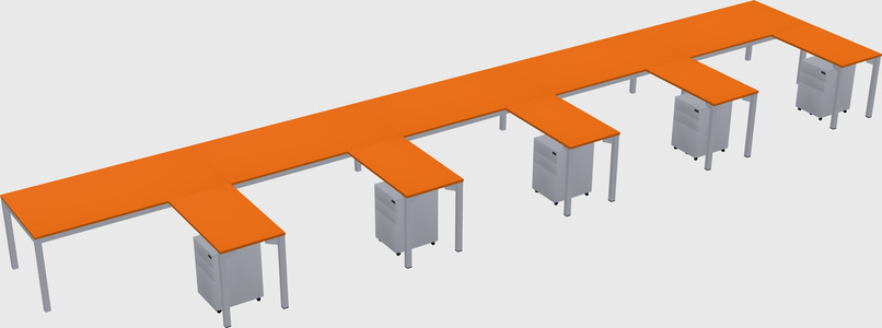 L-shaped desk