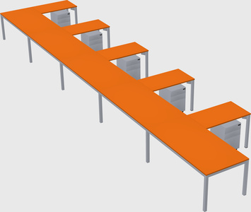 L-shaped desk