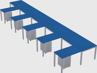 L-shaped desk