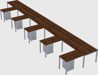 L-shaped desk