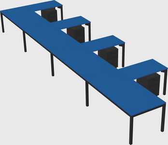 L-shaped desk