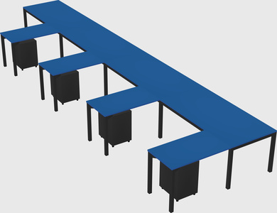 L-shaped desk