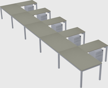 L-shaped desk