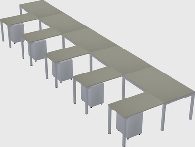 L-shaped desk