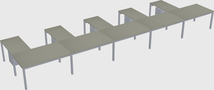 L-shaped desk