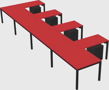 L-shaped desk