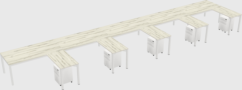 L-shaped desk