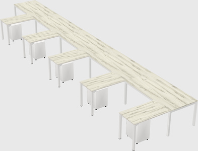 L-shaped desk
