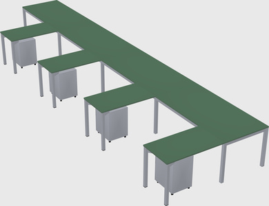 L-shaped desk