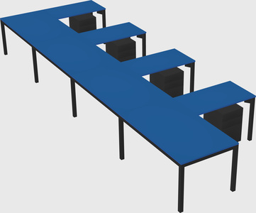 L-shaped desk