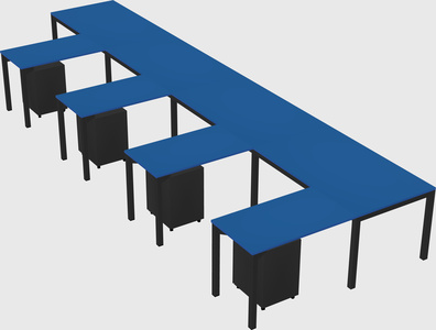 L-shaped desk