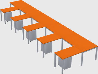 L-shaped desk