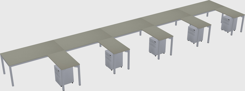 L-shaped desk
