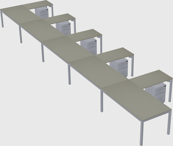 L-shaped desk