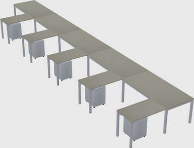 L-shaped desk