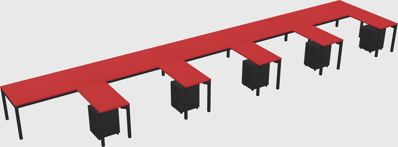 L-shaped desk